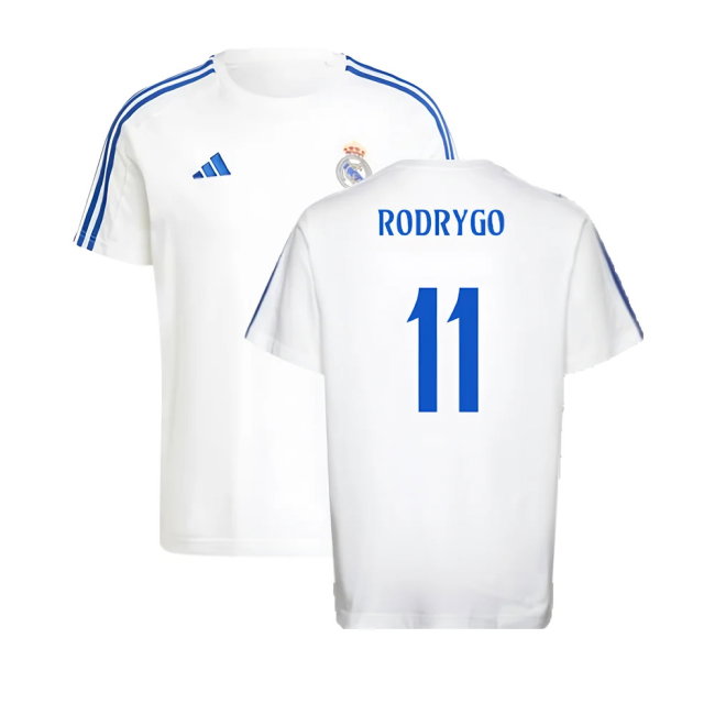 2024-2025 Real Madrid DNA Tee (White) (Rodrygo 11)