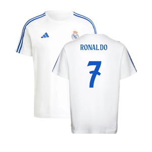 2024-2025 Real Madrid DNA Tee (White) (Ronaldo 7)