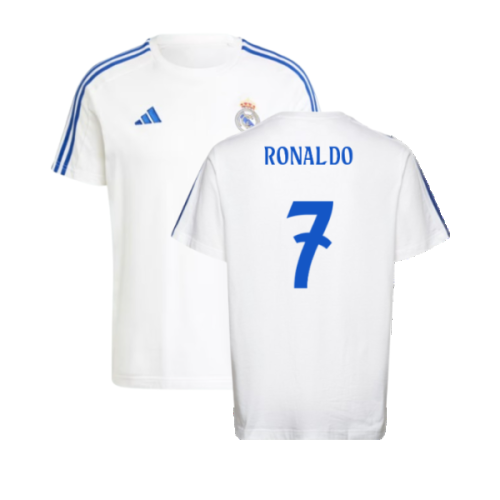 2024-2025 Real Madrid DNA Tee (White) (Ronaldo 7)