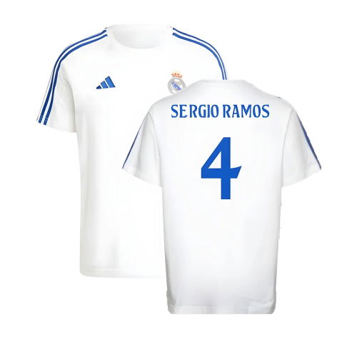 2024-2025 Real Madrid DNA Tee (White) (Sergio Ramos 4)