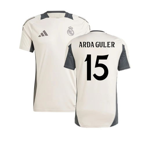 2024-2025 Real Madrid EU Training Jersey (Putty Mauve) (Arda Guler 15)