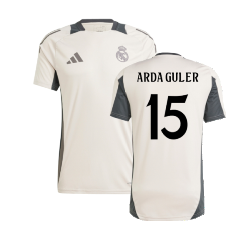 2024-2025 Real Madrid EU Training Jersey (Putty Mauve) (Arda Guler 15)