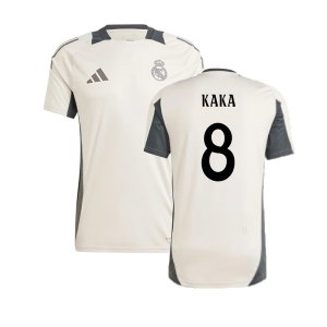 2024-2025 Real Madrid EU Training Jersey (Putty Mauve) (Kaka 8)