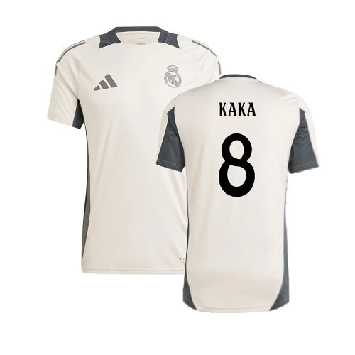 2024-2025 Real Madrid EU Training Jersey (Putty Mauve) (Kaka 8)