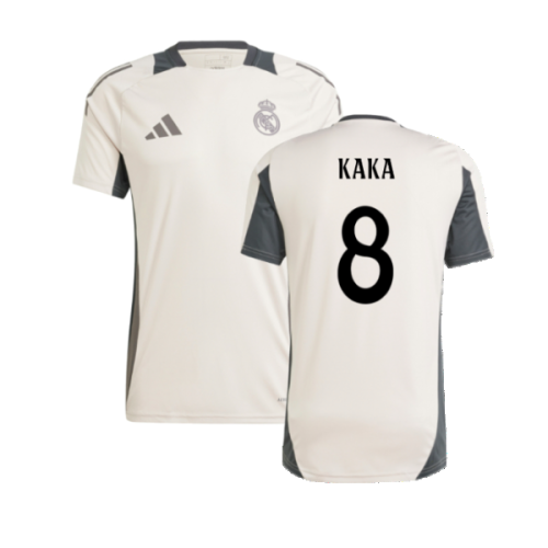 2024-2025 Real Madrid EU Training Jersey (Putty Mauve) (Kaka 8)