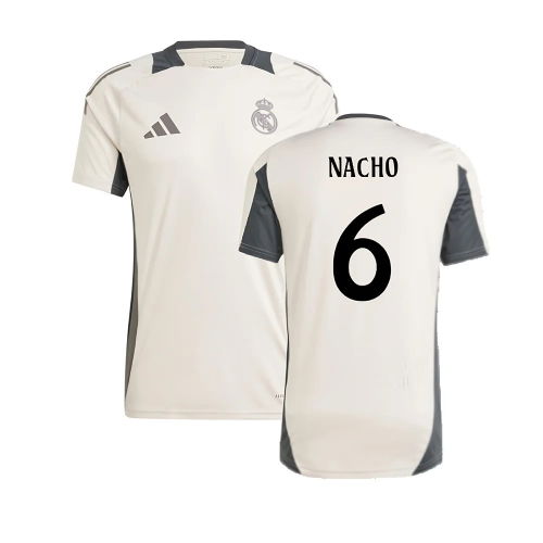 2024-2025 Real Madrid EU Training Jersey (Putty Mauve) (Nacho 6)