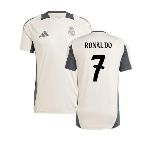 2024-2025 Real Madrid EU Training Jersey (Putty Mauve) (Ronaldo 7)