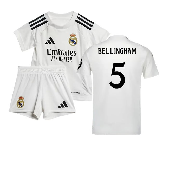 2024-2025 Real Madrid Home Baby Kit (Bellingham 5)