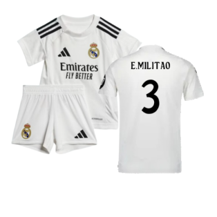 2024-2025 Real Madrid Home Baby Kit (E.Militao 3)