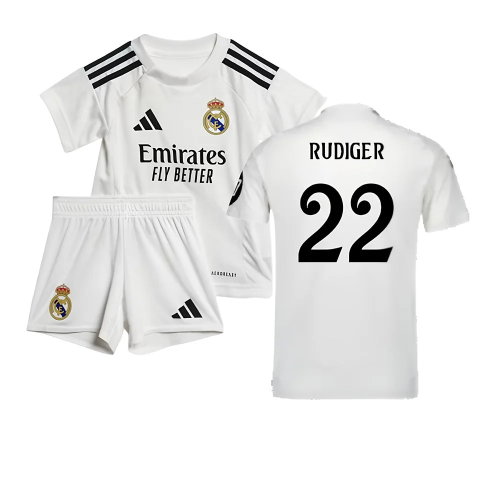 2024-2025 Real Madrid Home Baby Kit (Rudiger 22)