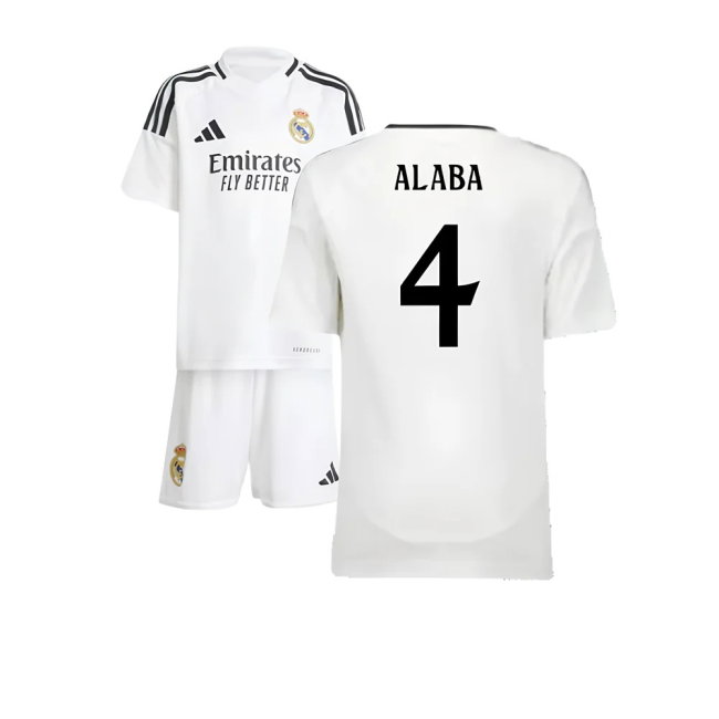 2024-2025 Real Madrid Home Mini Kit (Alaba 4)