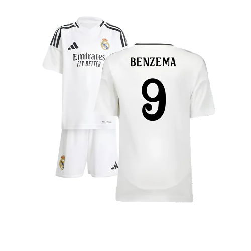 2024-2025 Real Madrid Home Mini Kit (Benzema 9)