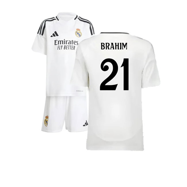 2024-2025 Real Madrid Home Mini Kit (Brahim 21)