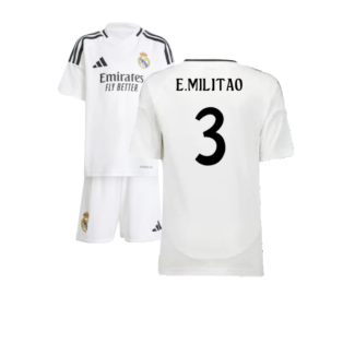 2024-2025 Real Madrid Home Mini Kit (E.Militao 3)
