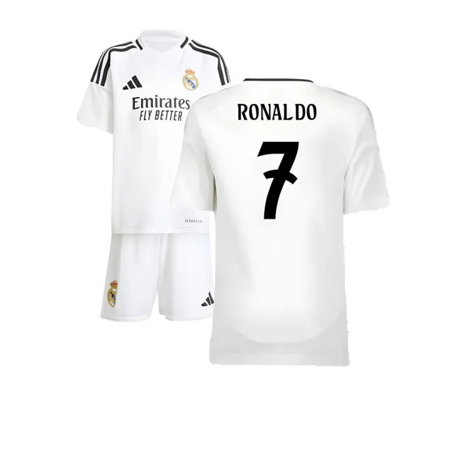 2024-2025 Real Madrid Home Mini Kit (Ronaldo 7)