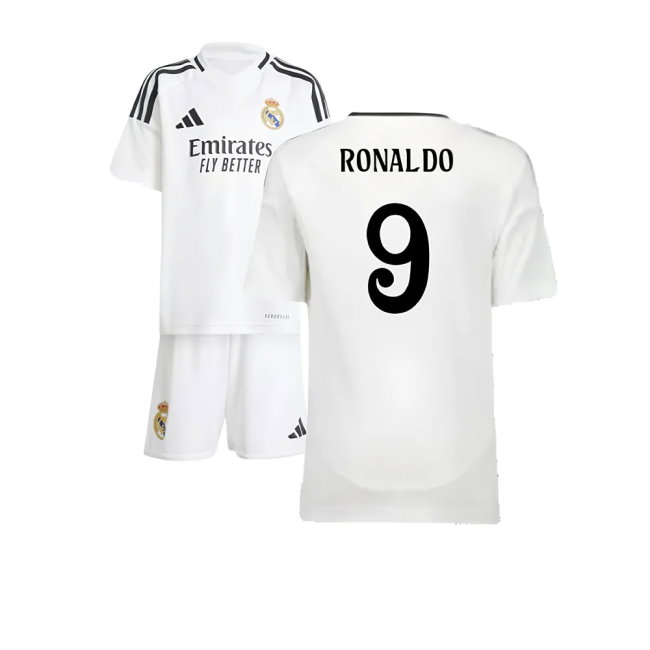 2024-2025 Real Madrid Home Mini Kit (Ronaldo 9)
