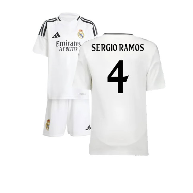 2024-2025 Real Madrid Home Mini Kit (Sergio Ramos 4)