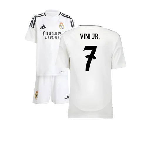 2024-2025 Real Madrid Home Mini Kit (Vini Jr. 7)