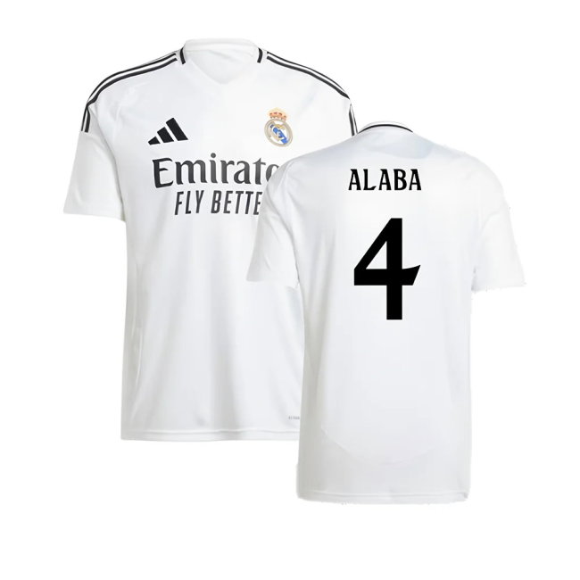 2024-2025 Real Madrid Home Shirt (Alaba 4)