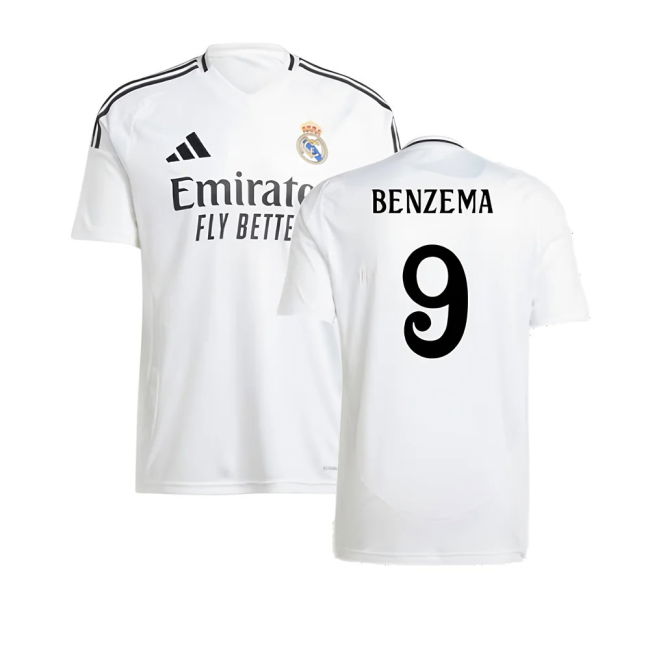 2024-2025 Real Madrid Home Shirt (Benzema 9)