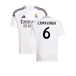 2024-2025 Real Madrid Home Shirt (Kids) (Camavinga 6)
