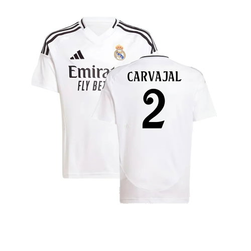 2024-2025 Real Madrid Home Shirt (Kids) (Carvajal 2)