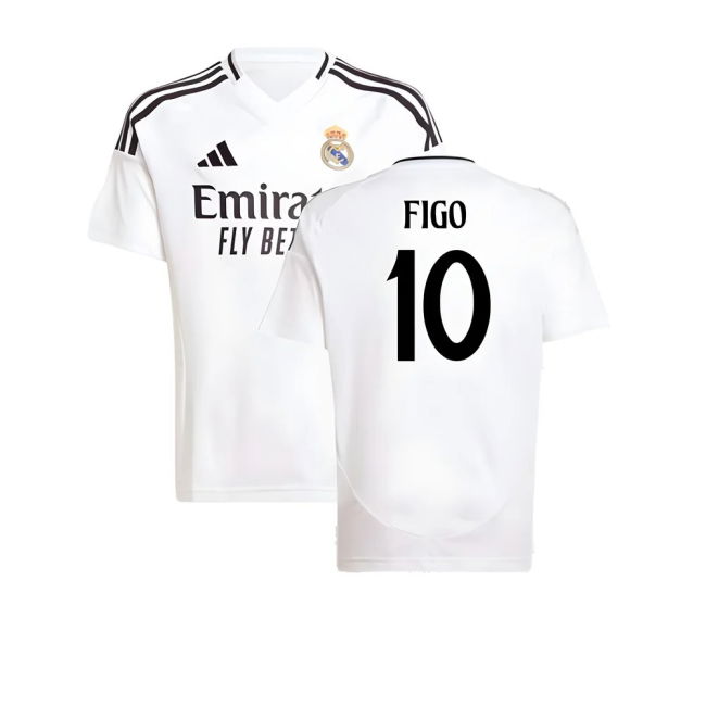 2024-2025 Real Madrid Home Shirt (Kids) (Figo 10)
