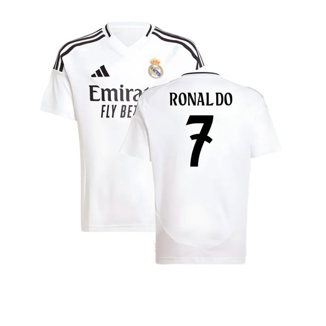 2024-2025 Real Madrid Home Shirt (Kids) (Ronaldo 7)