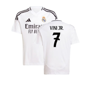 2024-2025 Real Madrid Home Shirt (Kids) (Vini Jr. 7)
