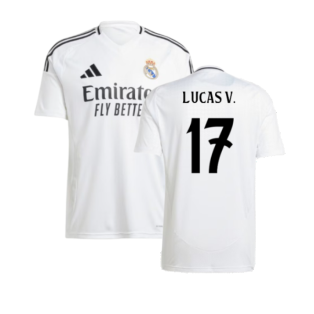 2024-2025 Real Madrid Home Shirt (Lucas V. 17)