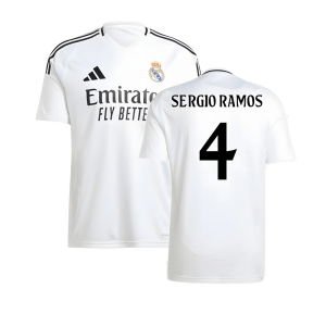 2024-2025 Real Madrid Home Shirt (Sergio Ramos 4)