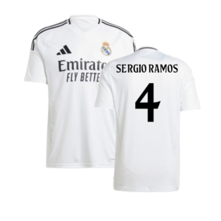 2024-2025 Real Madrid Home Shirt (Sergio Ramos 4)