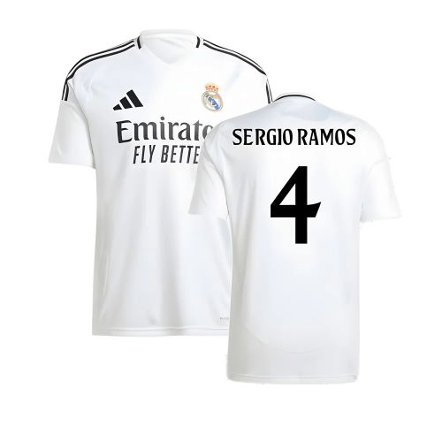 2024-2025 Real Madrid Home Shirt (Sergio Ramos 4)