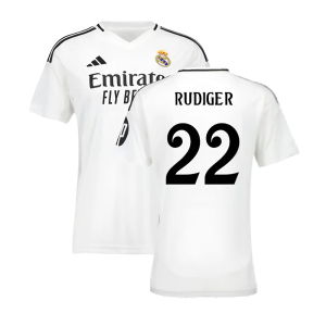 2024-2025 Real Madrid Home Shirt (Womens) (Rudiger 22)