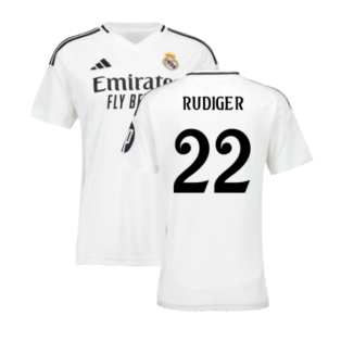 2024-2025 Real Madrid Home Shirt (Womens) (Rudiger 22)