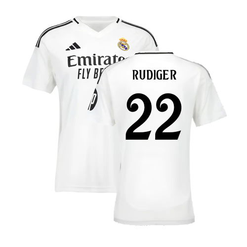 2024-2025 Real Madrid Home Shirt (Womens) (Rudiger 22)