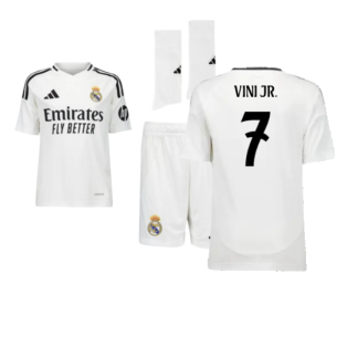 2024-2025 Real Madrid Home Youth Kit (Vini Jr. 7)