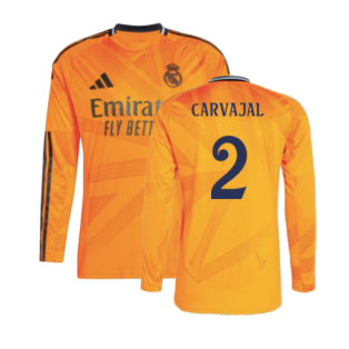 2024-2025 Real Madrid Long Sleeve Away Shirt (Carvajal 2)