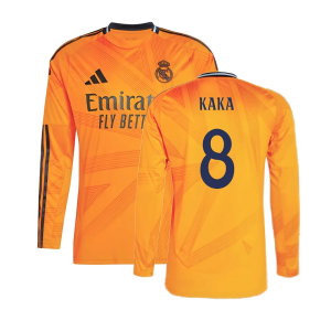 2024-2025 Real Madrid Long Sleeve Away Shirt (Kaka 8)