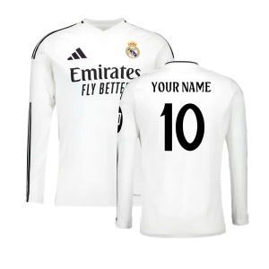 2024-2025 Real Madrid Long Sleeve Home Shirt