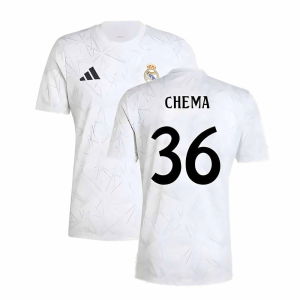 2024-2025 Real Madrid Pre-Match Shirt (White) (Chema 36)