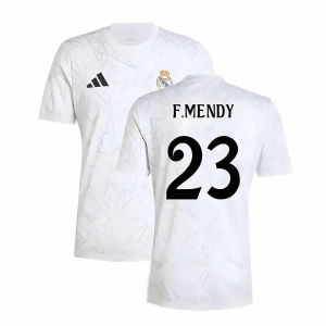 2024-2025 Real Madrid Pre-Match Shirt (White) (F.Mendy 23)