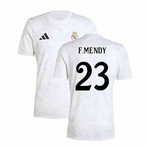 2024-2025 Real Madrid Pre-Match Shirt (White) (F.Mendy 23)