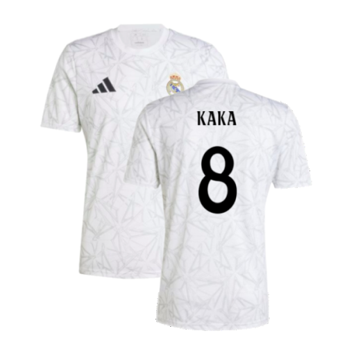 2024-2025 Real Madrid Pre-Match Shirt (White) (Kaka 8)