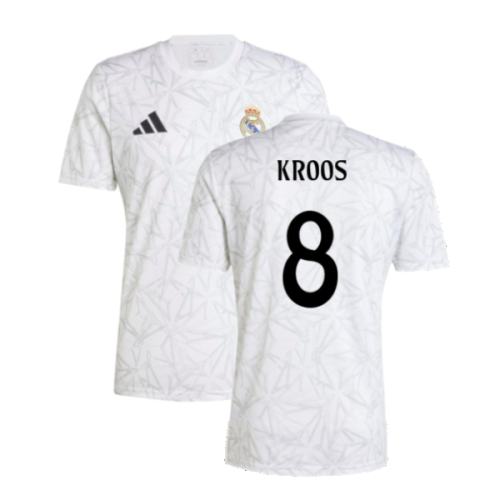 2024-2025 Real Madrid Pre-Match Shirt (White) (Kroos 8)