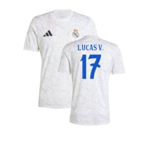 2024-2025 Real Madrid Pre-Match Shirt (White) (Lucas V. 17)