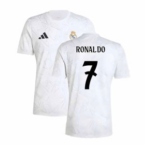 2024-2025 Real Madrid Pre-Match Shirt (White) (Ronaldo 7)