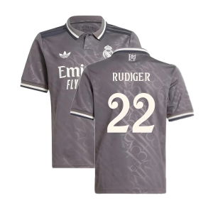 2024-2025 Real Madrid Third Shirt (Kids) (Rudiger 22)