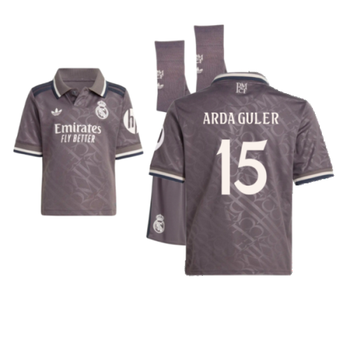 2024-2025 Real Madrid Third Youth Kit (Arda Guler 15)