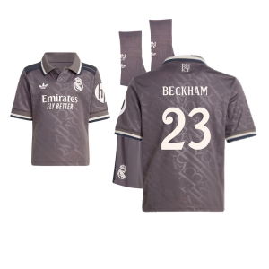 2024-2025 Real Madrid Third Youth Kit (Beckham 23)